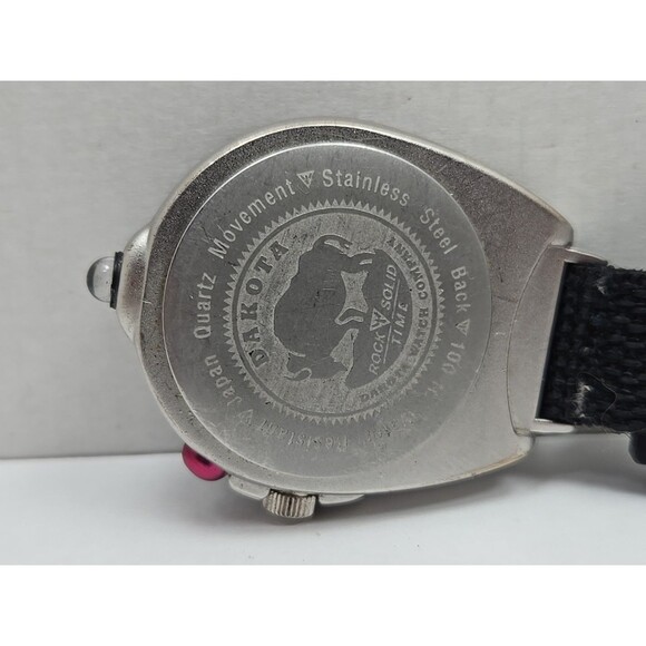 Dakota Quartz Clip Carabiner Watch Compass Black Dial Luminous 100ft New Battery - Picture 7 of 9